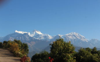 Mountain view from Pokhara Sarankot