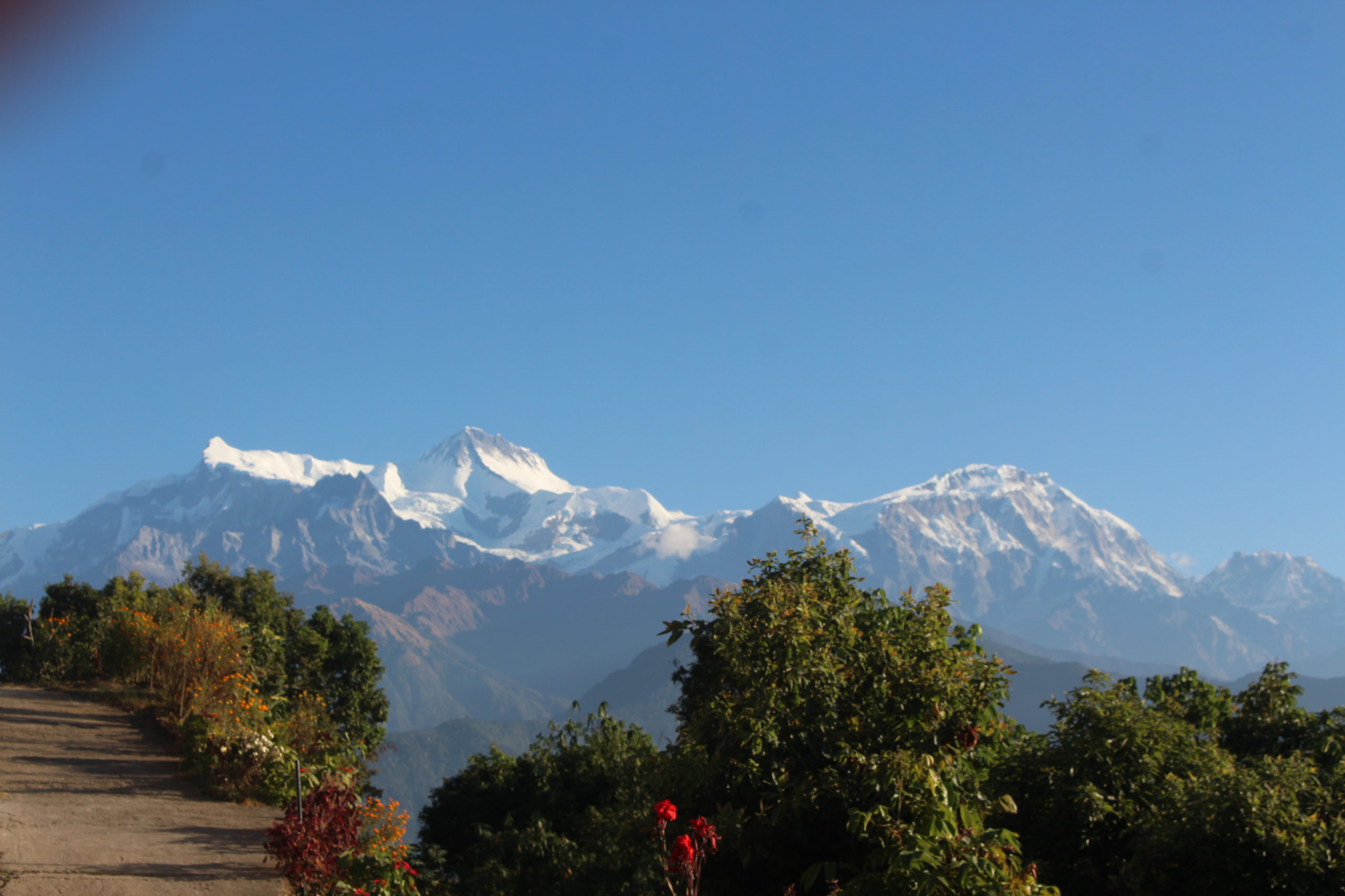 Mountain view from Pokhara Sarankot
